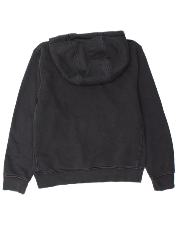 Felpa con cappuccio oversize da donna NIKE UK 6 XS cotone nero