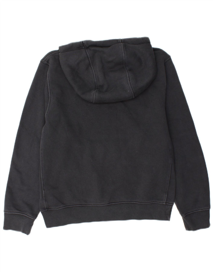 Felpa con cappuccio oversize da donna NIKE UK 6 XS cotone nero