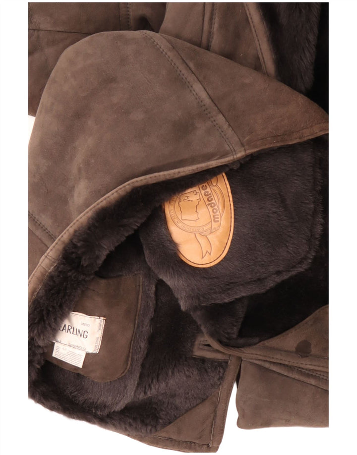 CONBIPEL Giubbotto Shearling Uomo IT 48 Marrone Medio