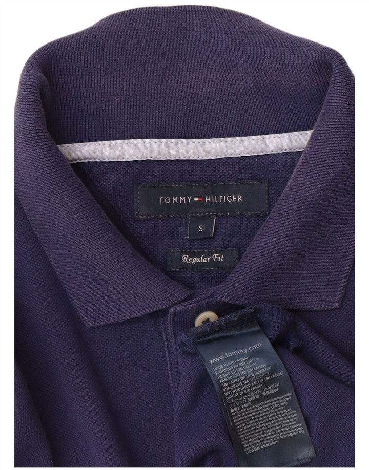 Polo Tommy Hilfiger da uomo vestibilità regolare piccola in cotone blu navy