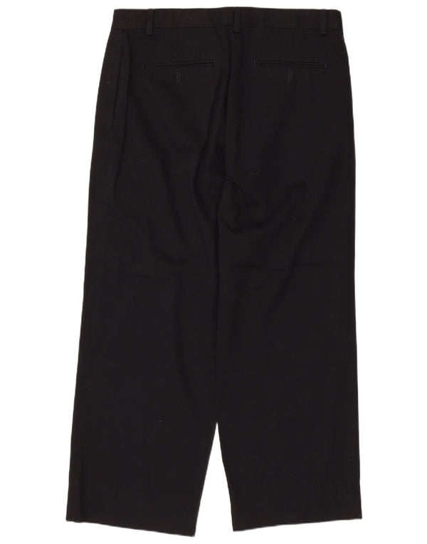 Pantaloni casual da uomo vestibilità rilassata Eddie Bauer W34 L30 cotone nero