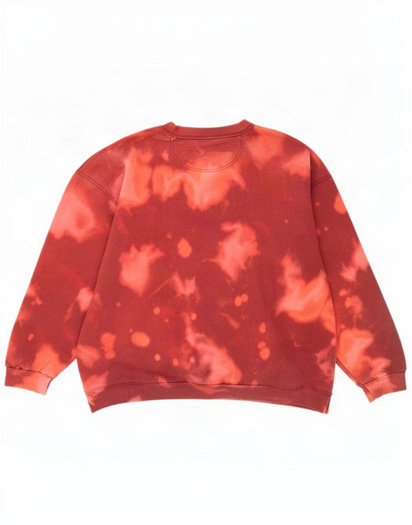 Felpa oversize da donna Starter UK 18 XL Cotone tie dye marrone