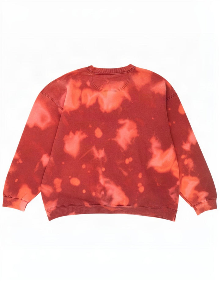 Felpa oversize da donna Starter UK 18 XL Cotone tie dye marrone