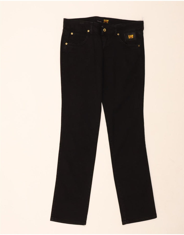 ROY ROGERS Mens De Luxe Straight Jeans W30 L32 Black Cotton