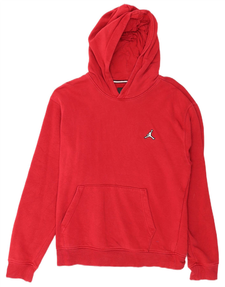Felpa con cappuccio da uomo Jordan Small in cotone rosso