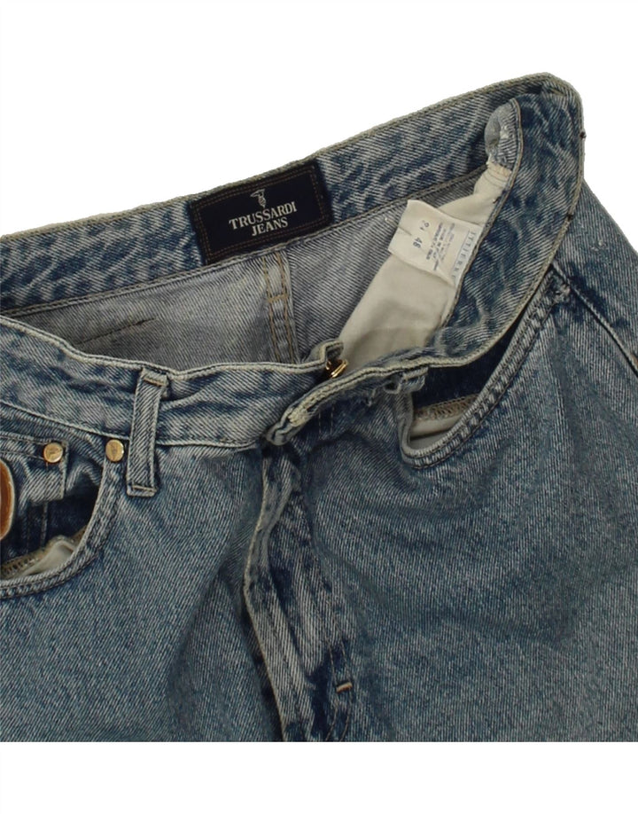 TRUSSARDI Mens Tapered Jeans W34 L26  Blue Cotton Vintage Trussardi and Second-Hand Trussardi from Messina Hembry 