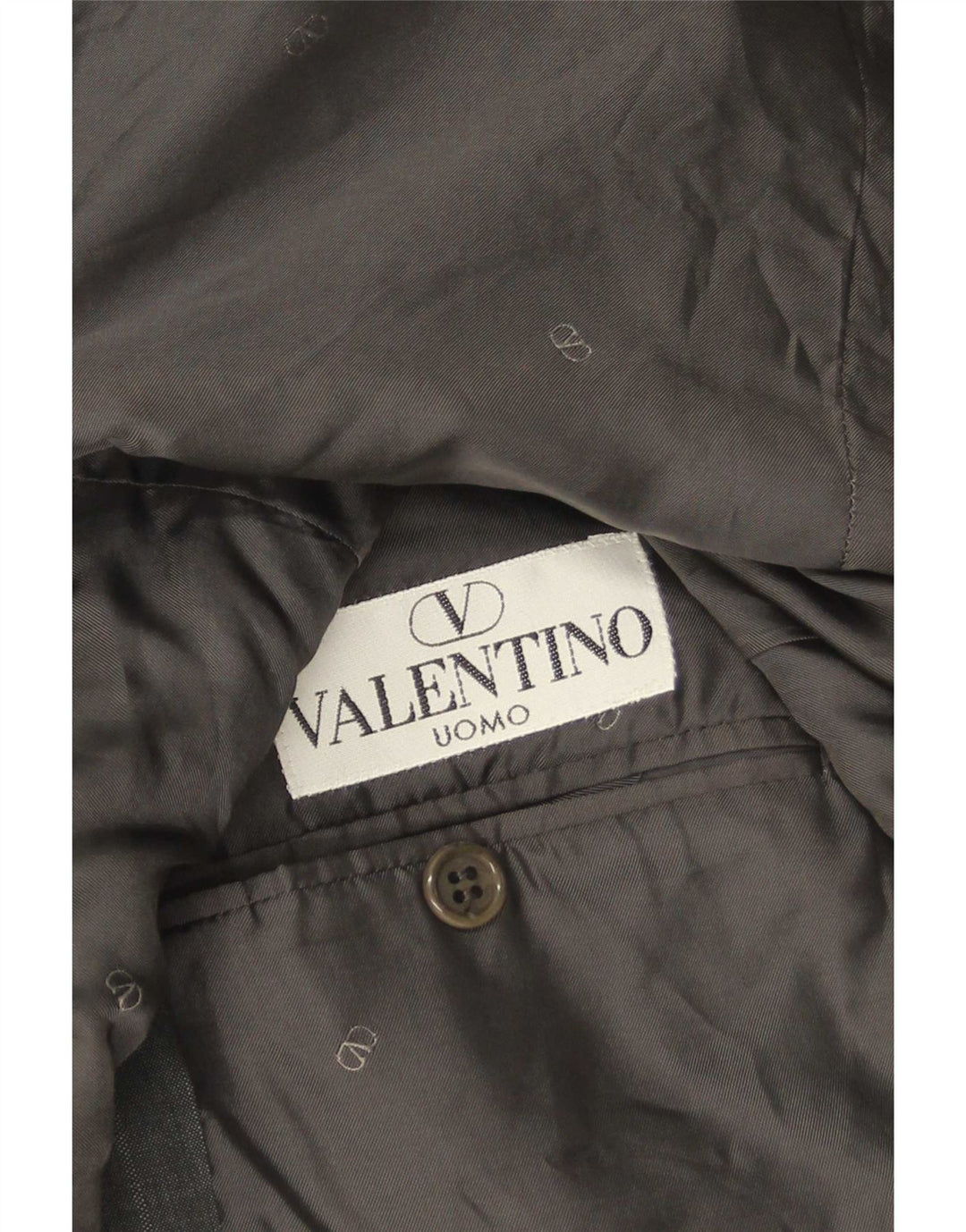 Giacca Blazer 3 Bottoni Valentino Uomo IT 50 Large Grigio Lana Vergine