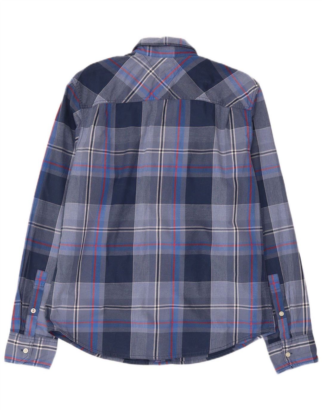 TOMMY HILFIGER Camicia da uomo in cotone a quadri grandi blu