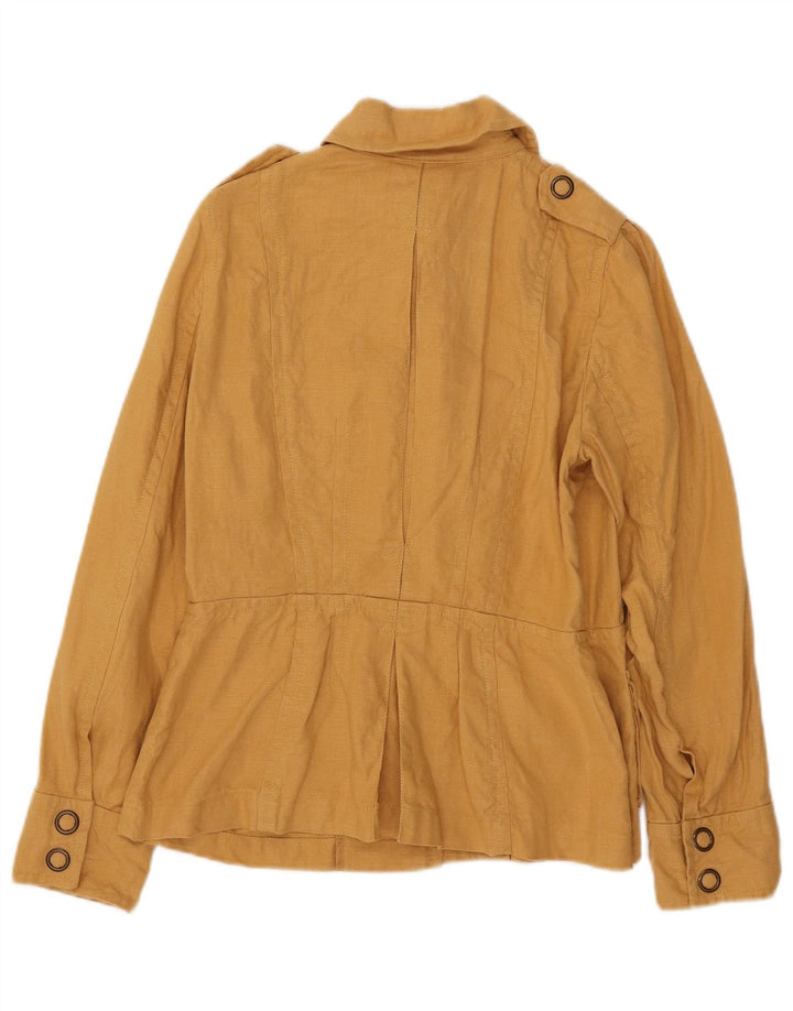 Giacca militare da donna Luisa Spagnoli IT 44 Lino giallo medio