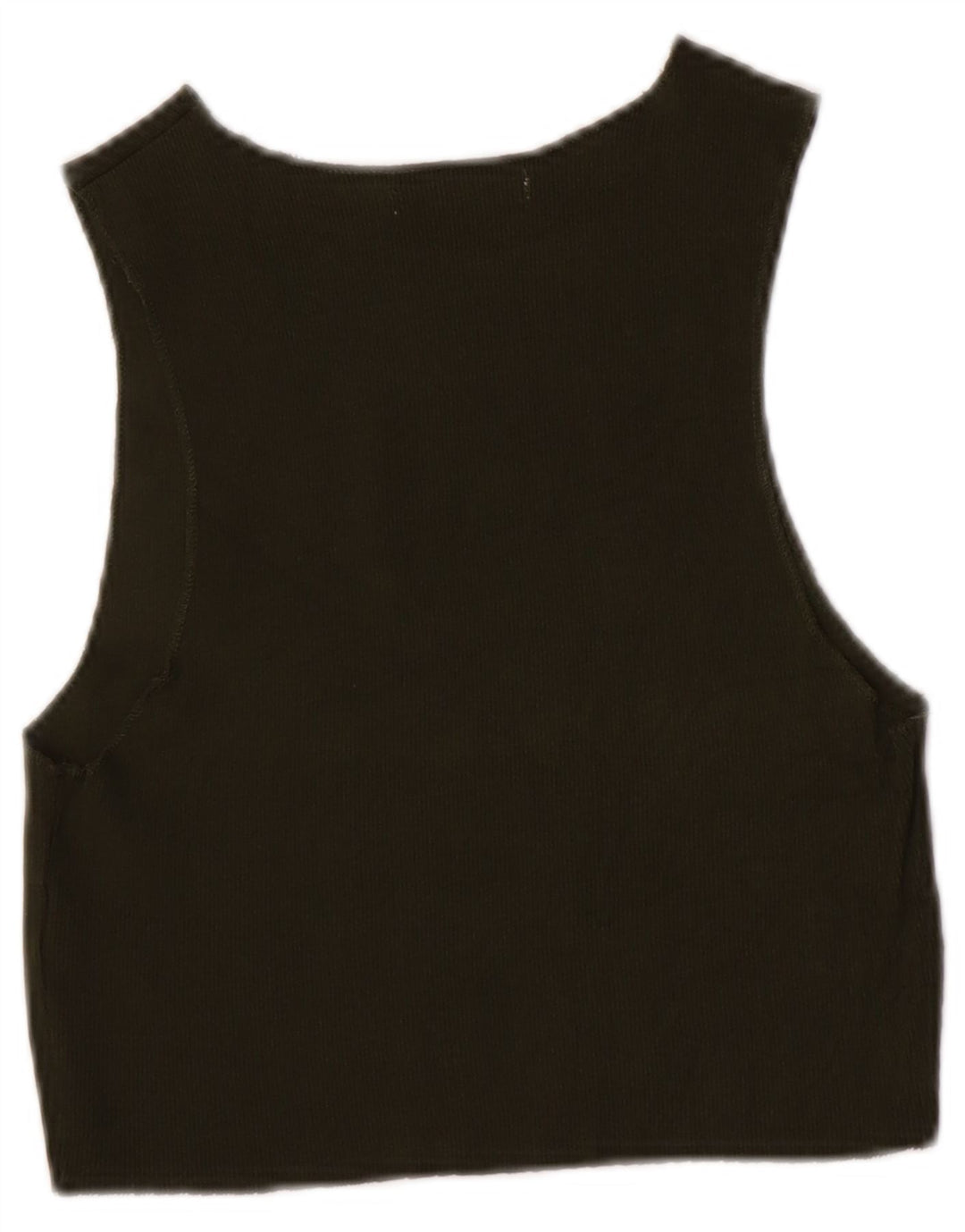 Canotta corta da donna Zara UK 8 piccola in cotone verde