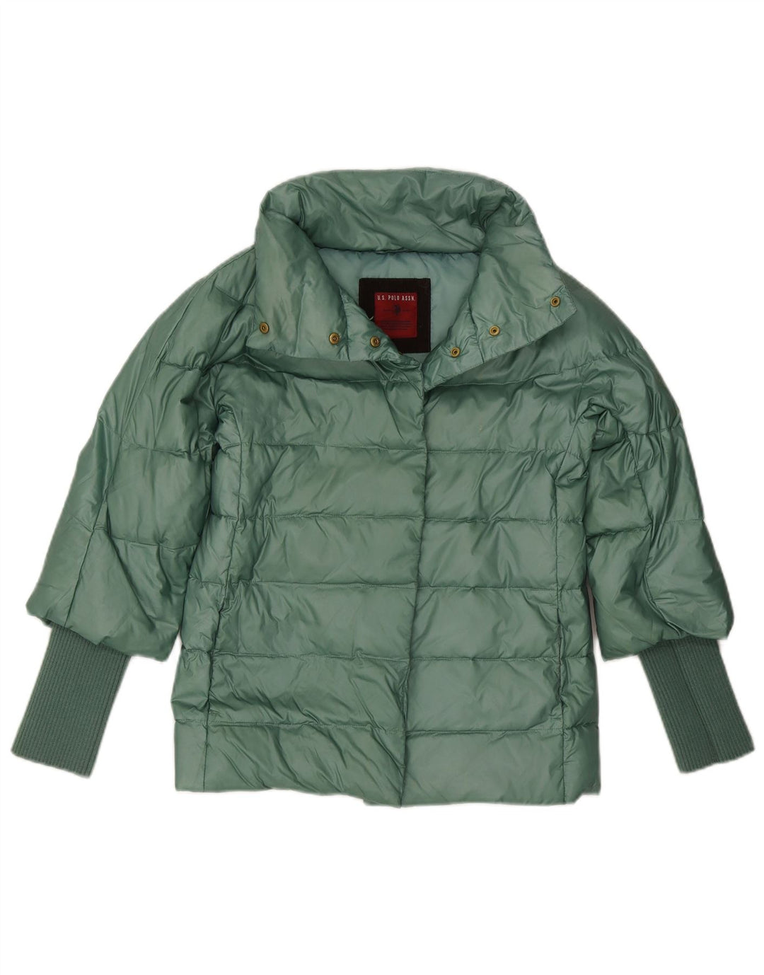 Polo Assn. degli Stati Uniti Giacca imbottita da donna UK 12 Verde medio Poliestere