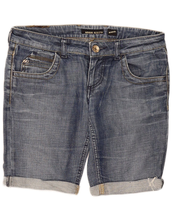 Pantaloncini di jeans Marvel da donna Miss Sixty W30 cotone blu medio