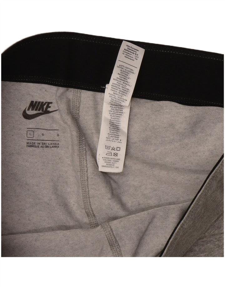 Leggings grafici da donna NIKE UK 14 grande cotone grigio