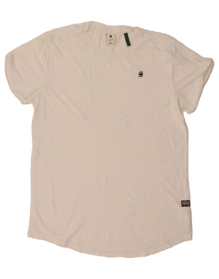 G-STAR Mens T-Shirt Top Large White Cotton Vintage G-Star and Second-Hand G-Star from Messina Hembry 