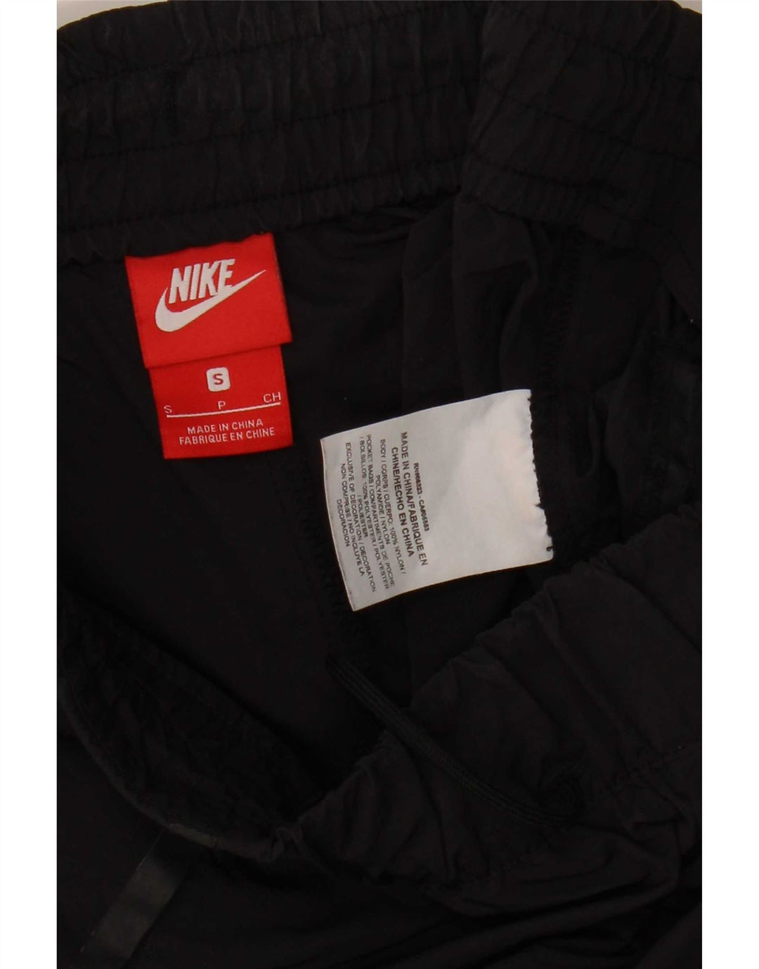 Pantaloni da tuta corti Nike da donna UK 10 piccoli in nylon nero