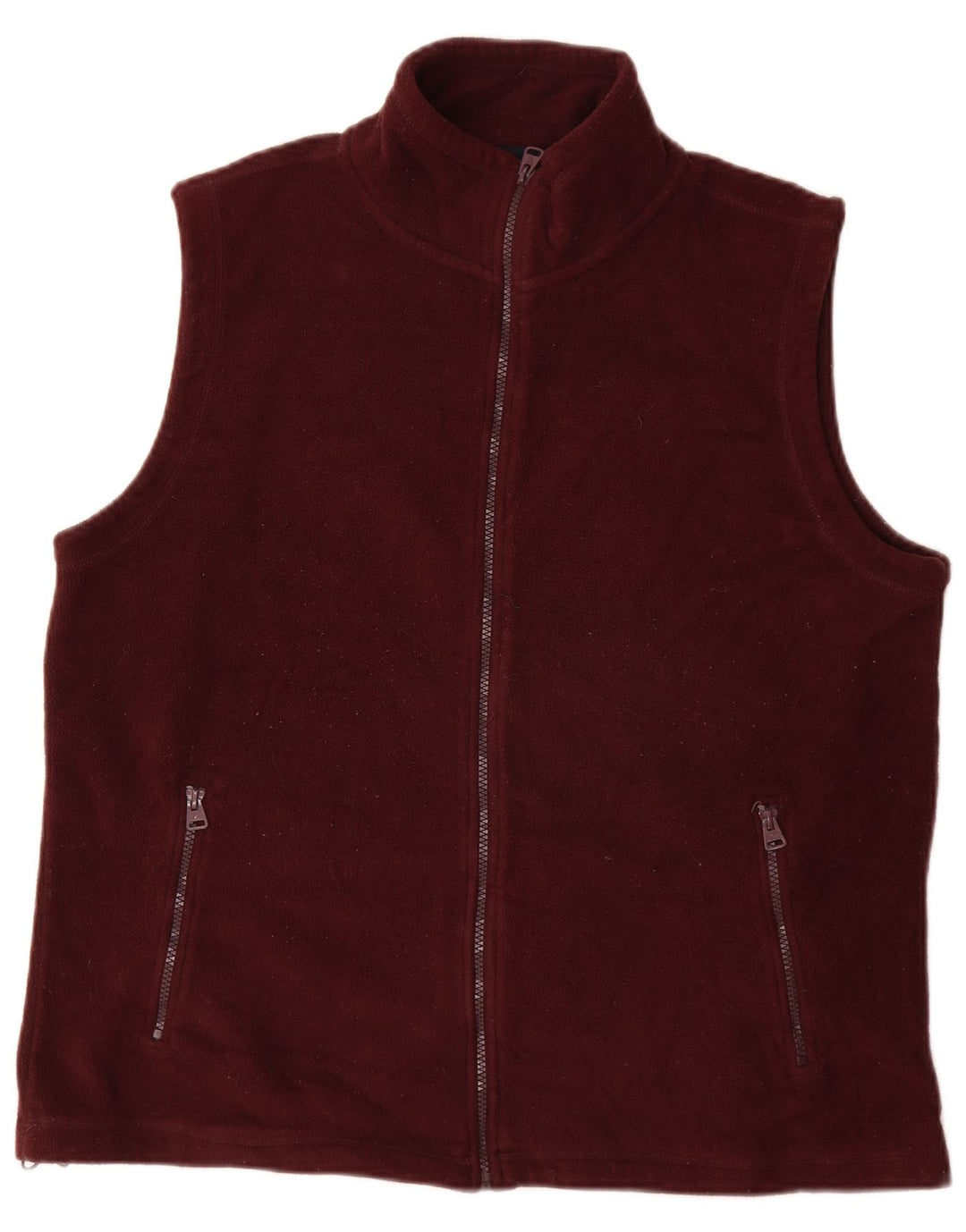 Gilet in pile da uomo James Pringle UK 38 Poliestere bordeaux medio
