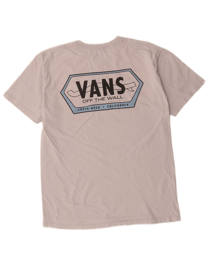 Maglietta grafica da uomo Vans Top in cotone grigio medio