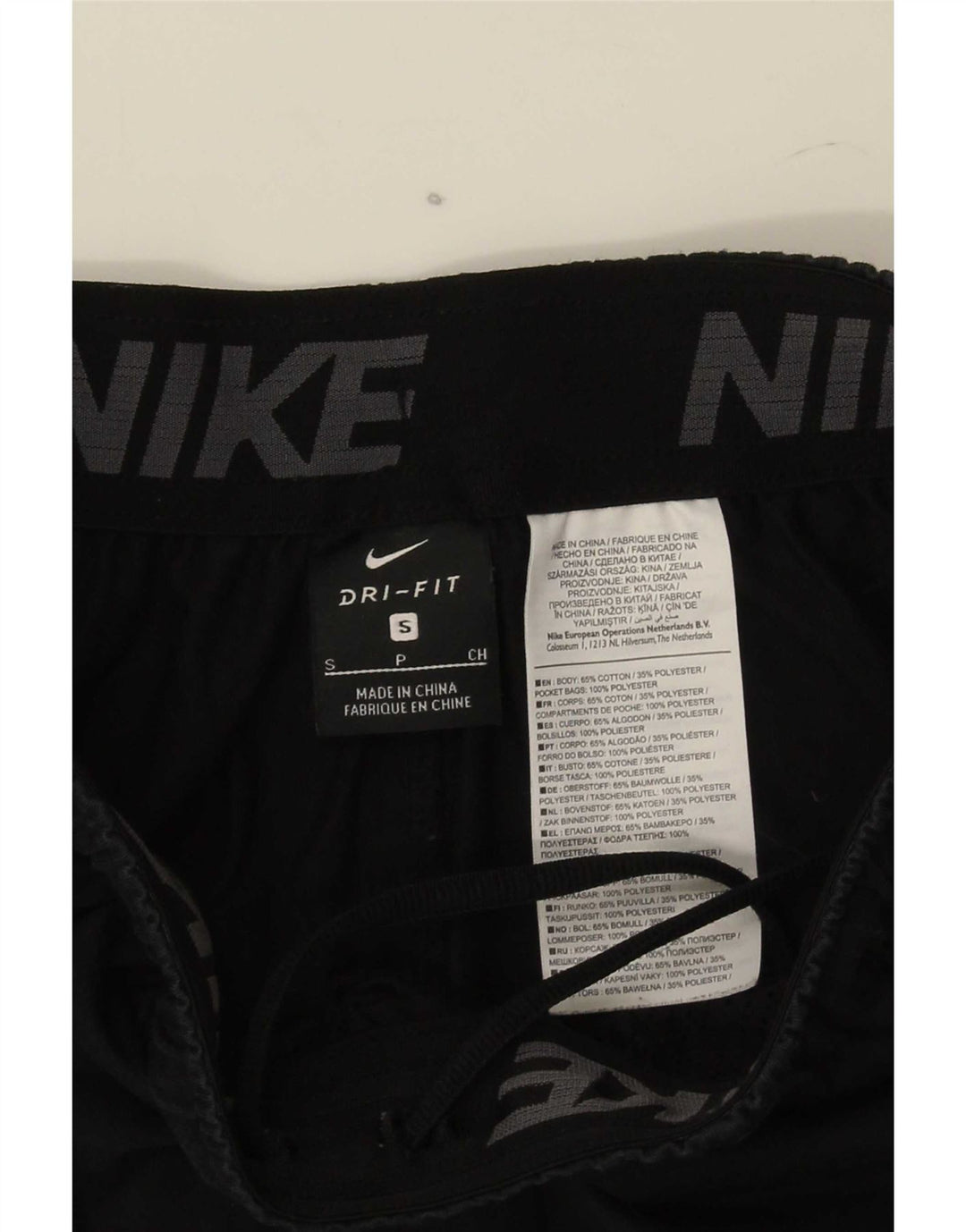 Pantaloncini sportivi Nike Dri Fit da uomo piccoli in cotone nero