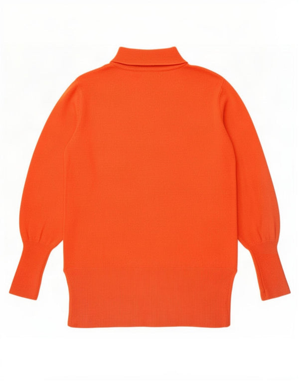 Maglione maglione a collo alto da donna Marks & Spencer UK 14 Arancione medio