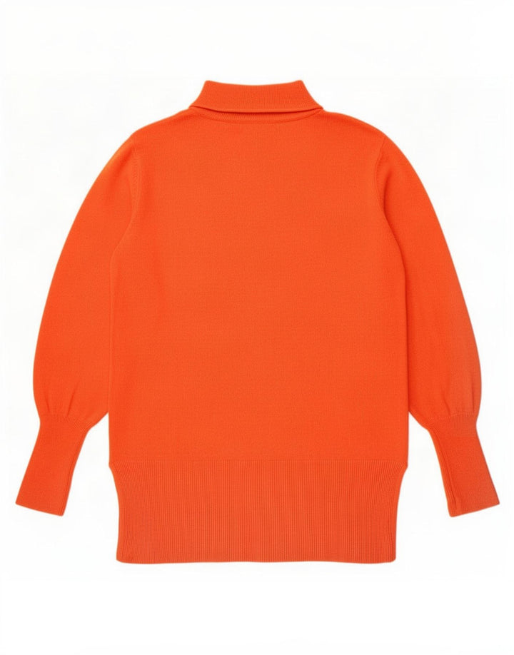 Maglione maglione a collo alto da donna Marks & Spencer UK 14 Arancione medio