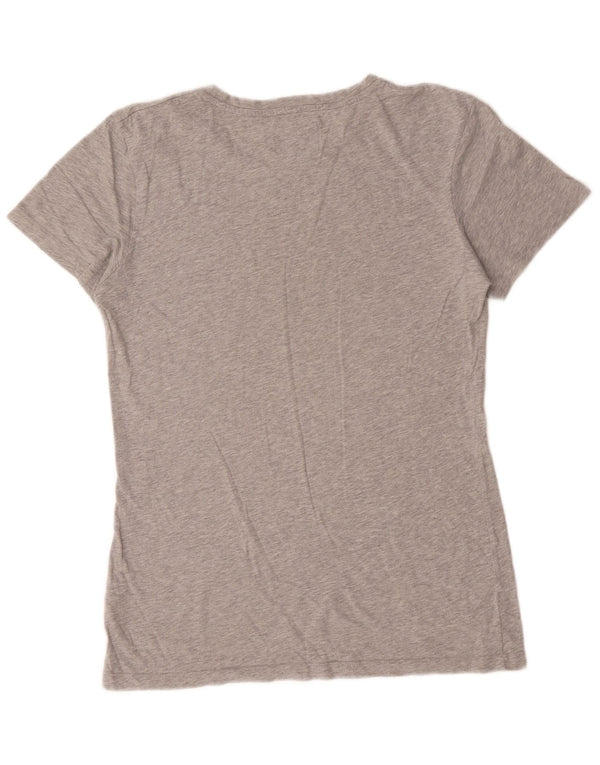 Calvin Klein Jeans T-shirt grafica da uomo Top UK 14 Large Grigio Cotone