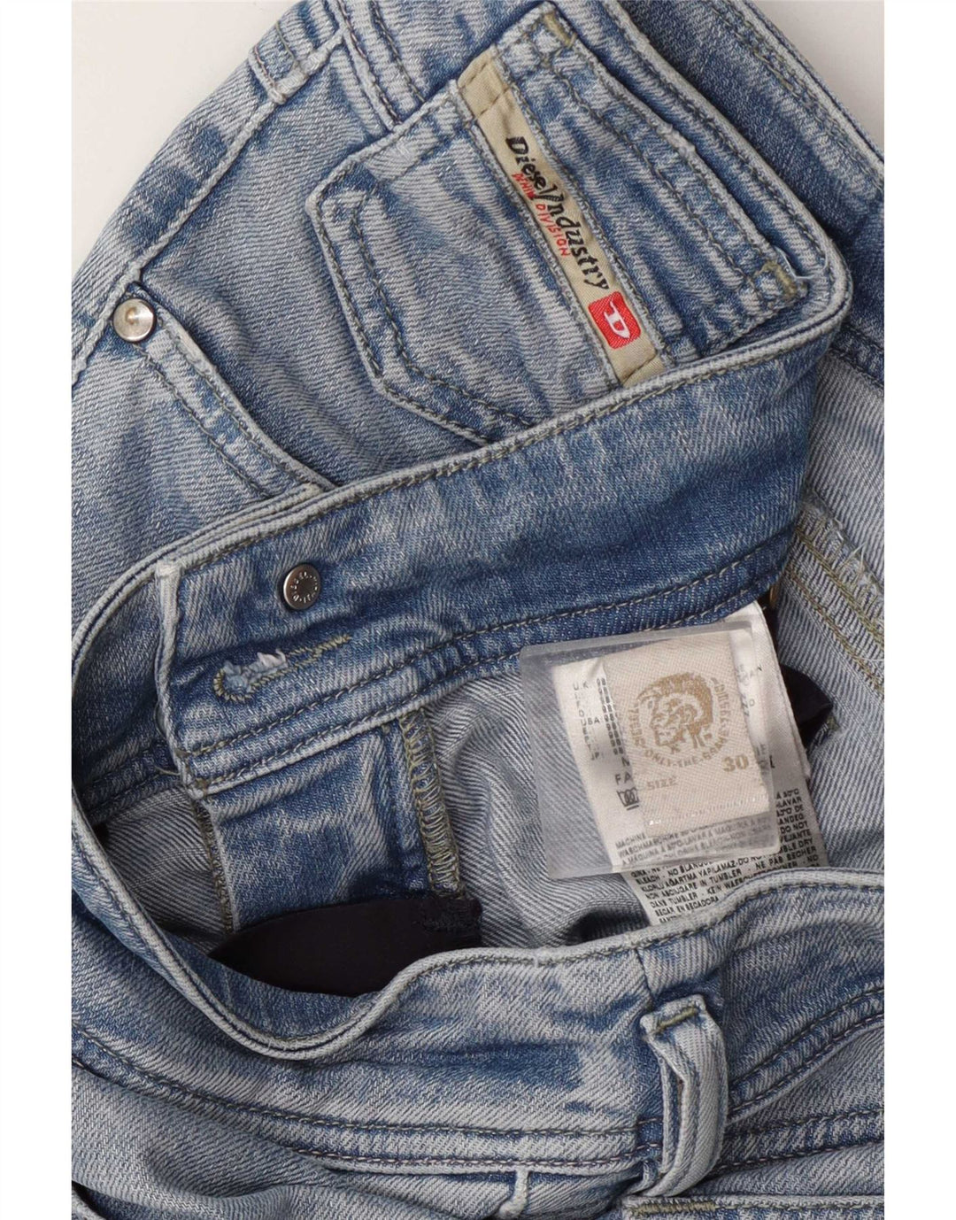 Jeans slim da donna Diesel W30 L34 cotone blu