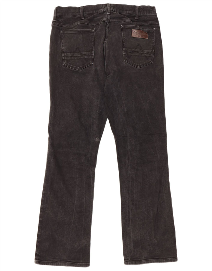 Jeans Bootcut da uomo Wrangler W36 L32 cotone nero