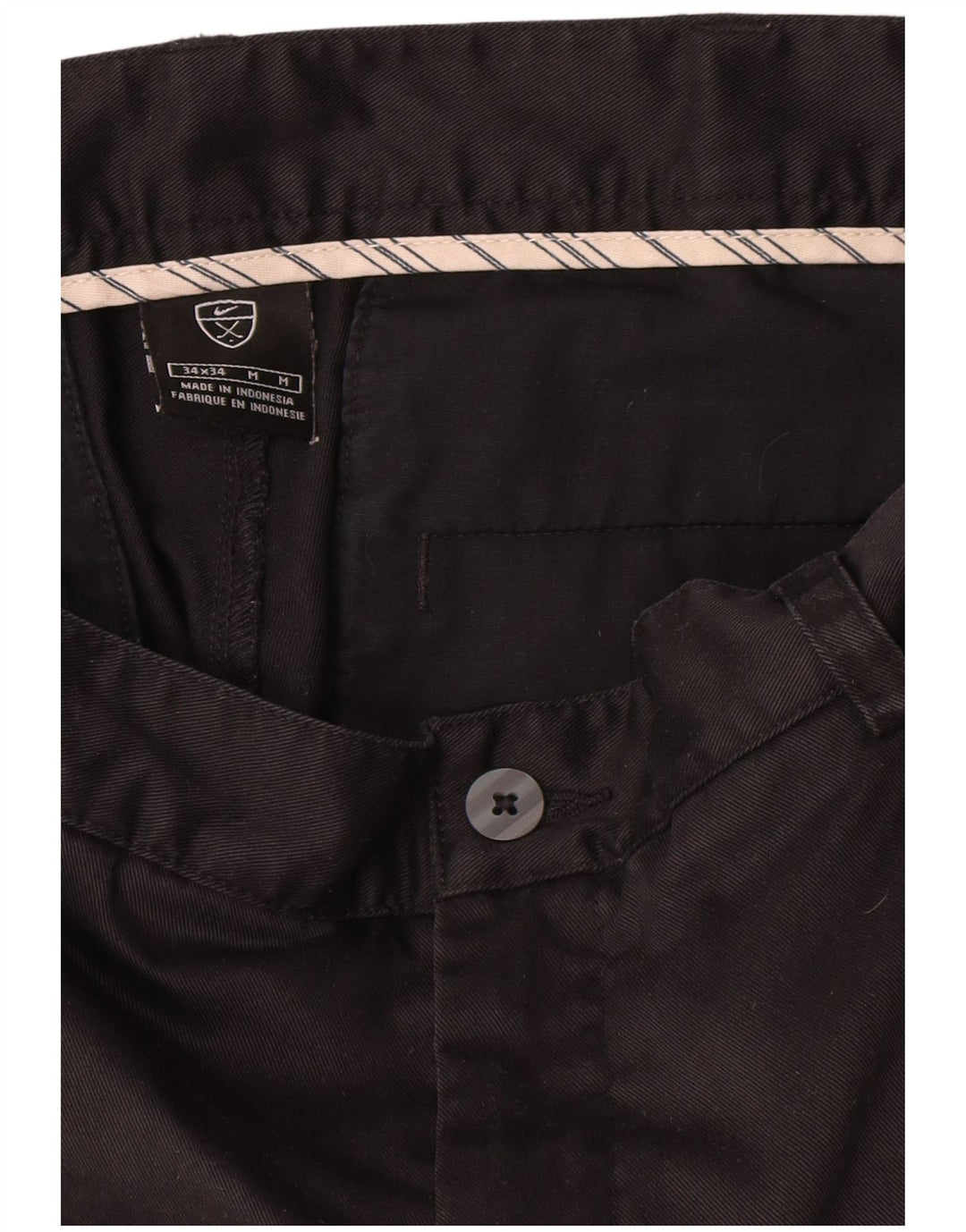 Pantaloni Chino Pegged Nike Uomo W34 L34 Blu Navy