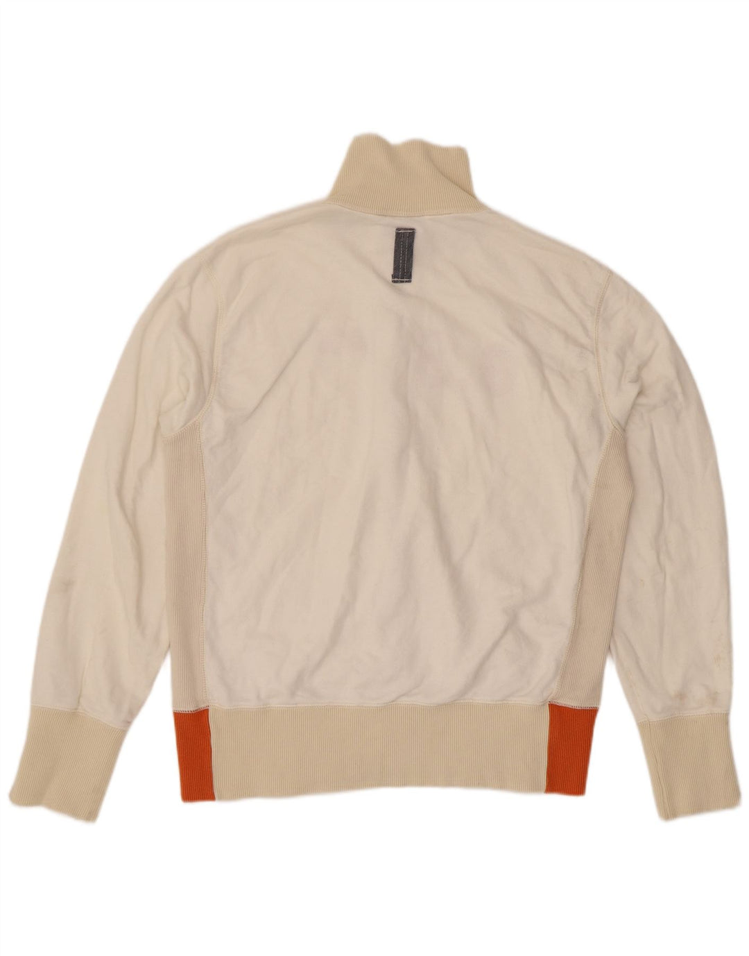 Giacca da ginnastica grafica da uomo G-Star, grande, cotone color block bianco