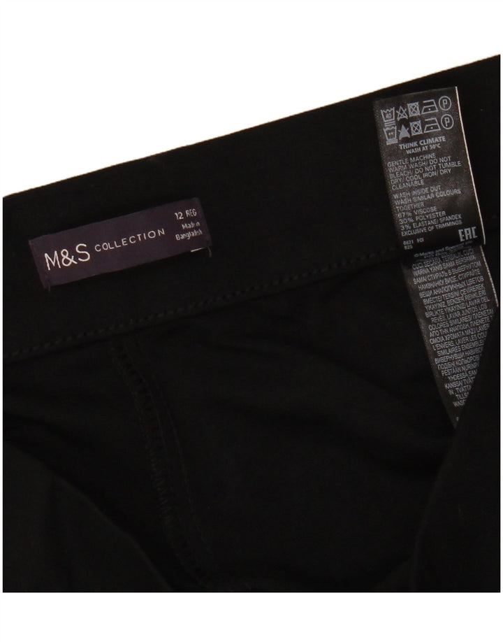 Leggings da donna Marks & Spencer UK 12 viscosa nera media