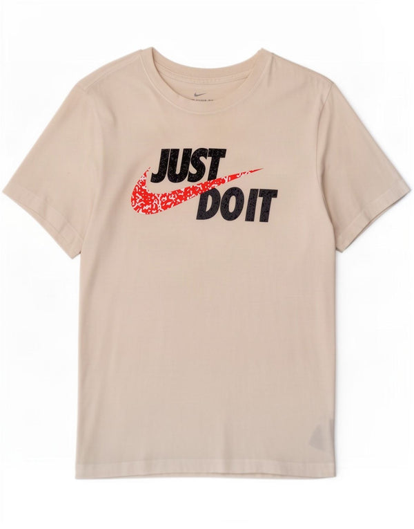 T-shirt grafica da uomo Nike Top Small in cotone bianco