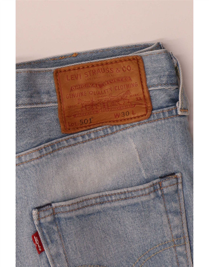 Pantaloncini di jeans Levi's 501 da uomo W30 blu medio