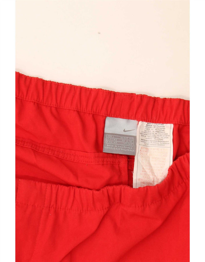 Pantaloni da tuta Nike Capri da donna UK 14/16 Large Rosso Poliestere