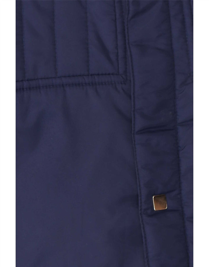 Giacca a vento vintage da uomo 42 XL in nylon blu navy