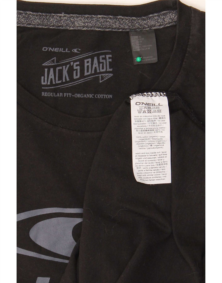 T-shirt grafica da uomo O'Neill Top in cotone nero medio