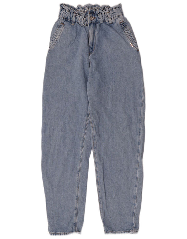 Jeans affusolati a vita alta da donna Zara EU 32 2XS W22 L26 Cotone blu