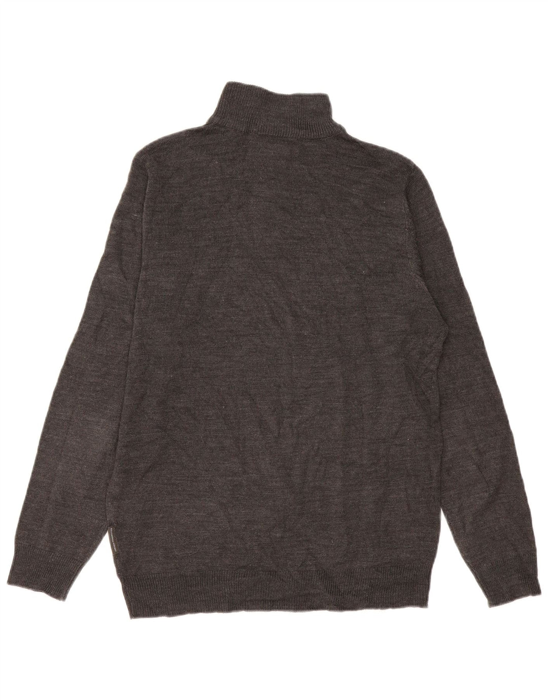 Maglione da uomo con zip e collo con zip French Connection, grande acrilico grigio