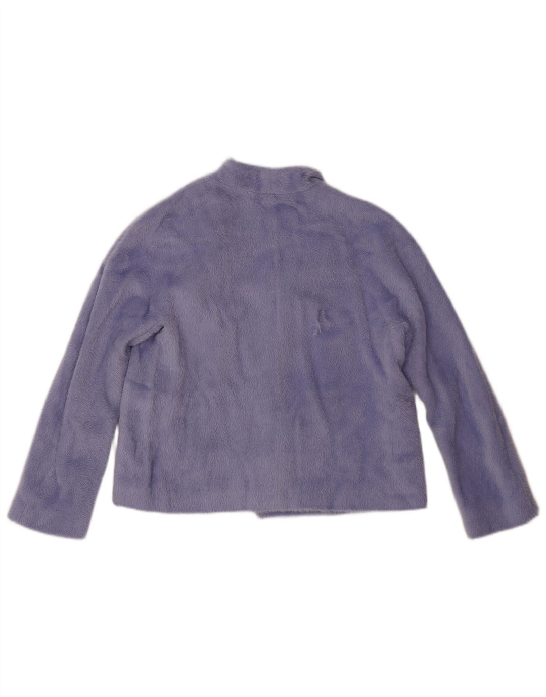 Giacca blazer aperta oversize da donna Escada EU 36 piccola lana di alpaca viola