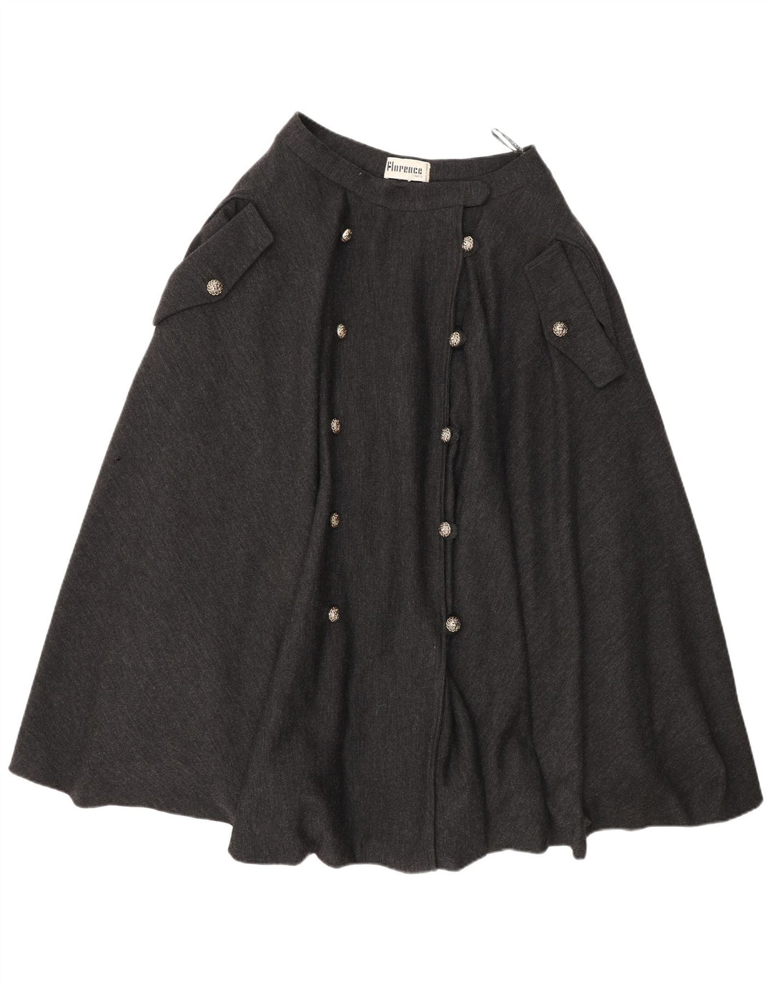 Gonna svasata a vita alta da donna Florence W26 piccola grigia