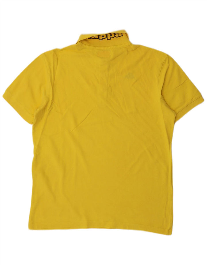 Polo grafica da uomo Kappa grande gialla