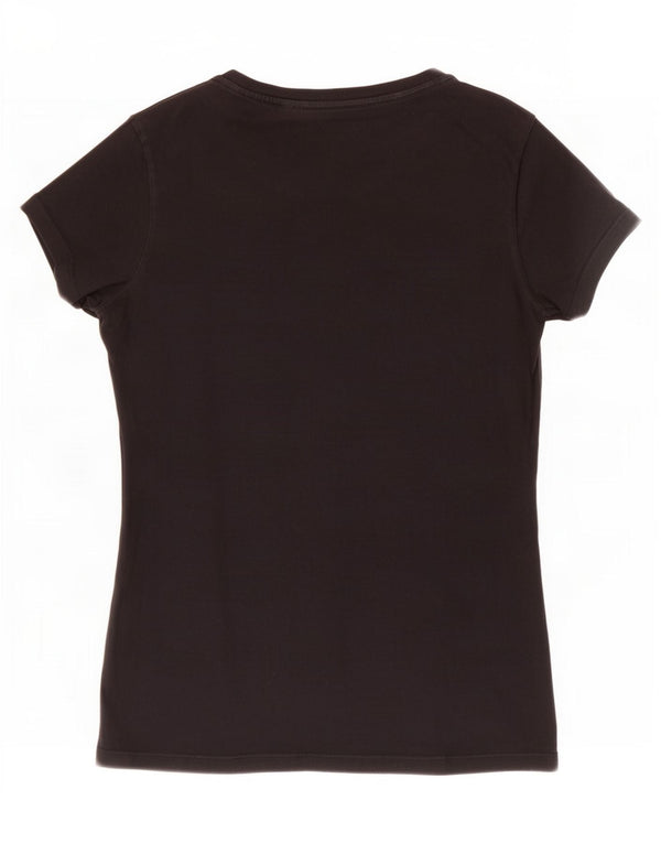T-shirt grafica da donna Levi's Top UK 6 XS cotone nero