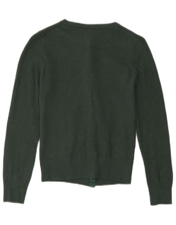 Maglione Cardigan Bambina Benetton 7-8 Anni Verde