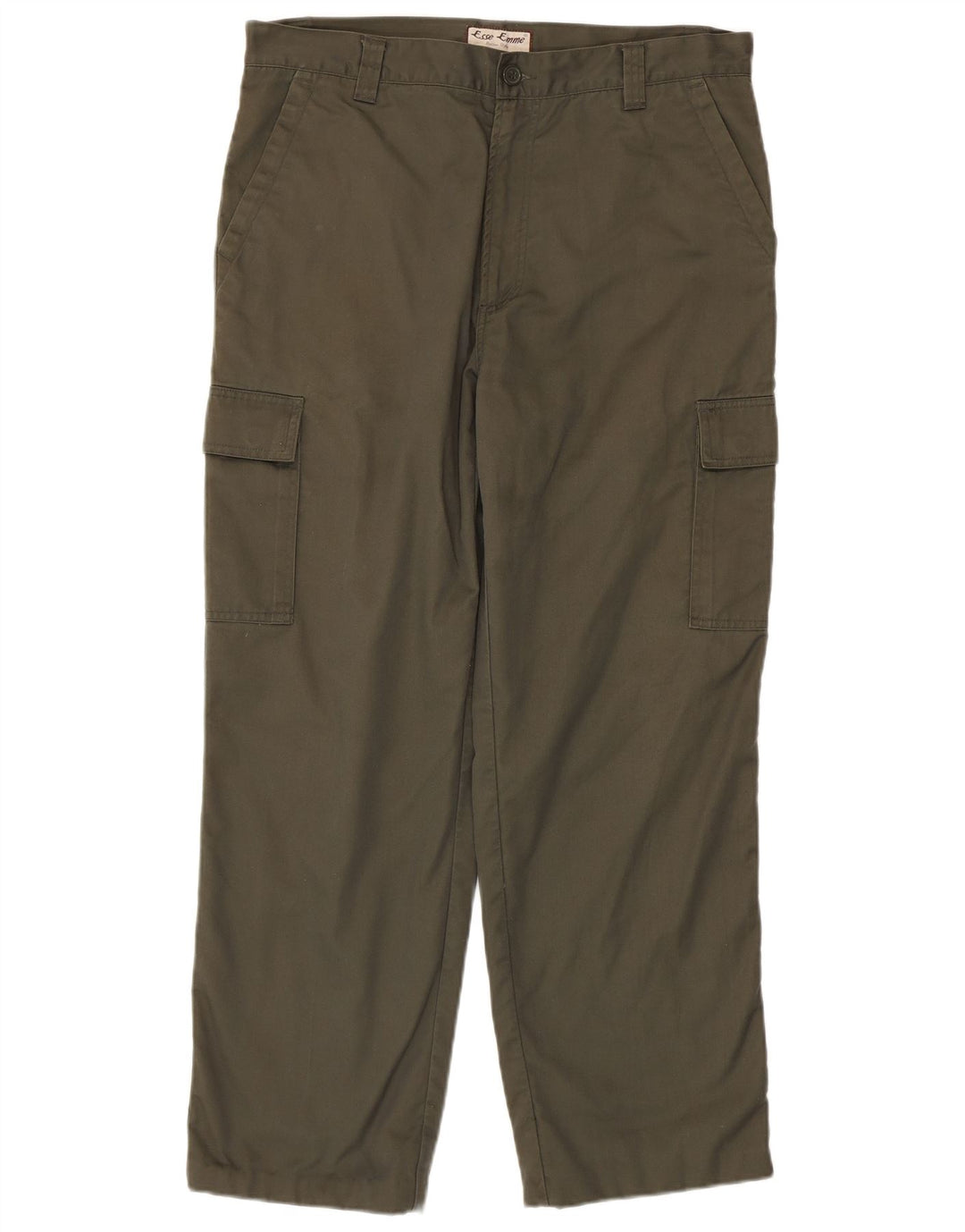ESSE EMME Pantaloni cargo dritti da uomo IT 52 XL W36 L30 Cotone kaki