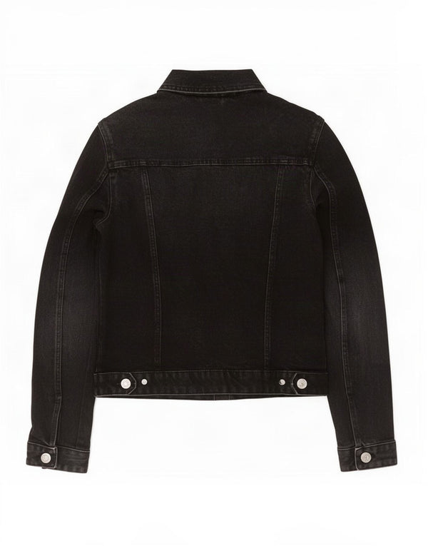 Giacca di jeans da donna Zara UK 10 piccola nera