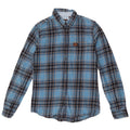 Camicia da uomo in flanella Superdry piccolo cotone a quadri blu