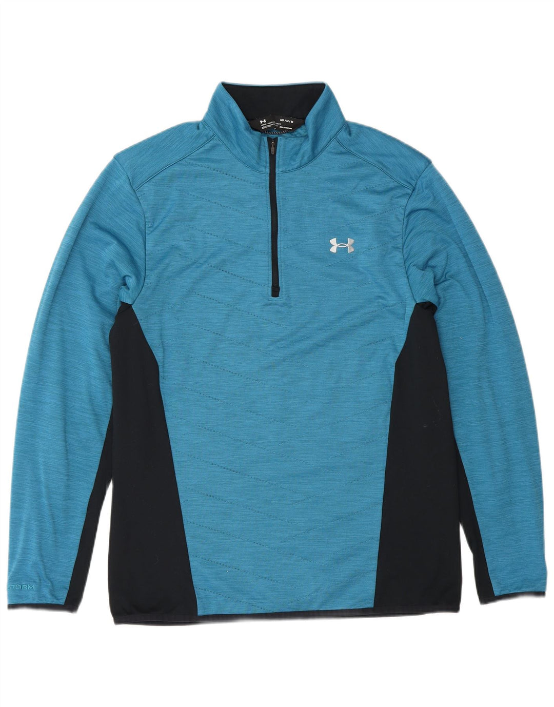 Maglietta Under Armour da uomo Cold Gear, vestibilità ampia, manica lunga, blu medio