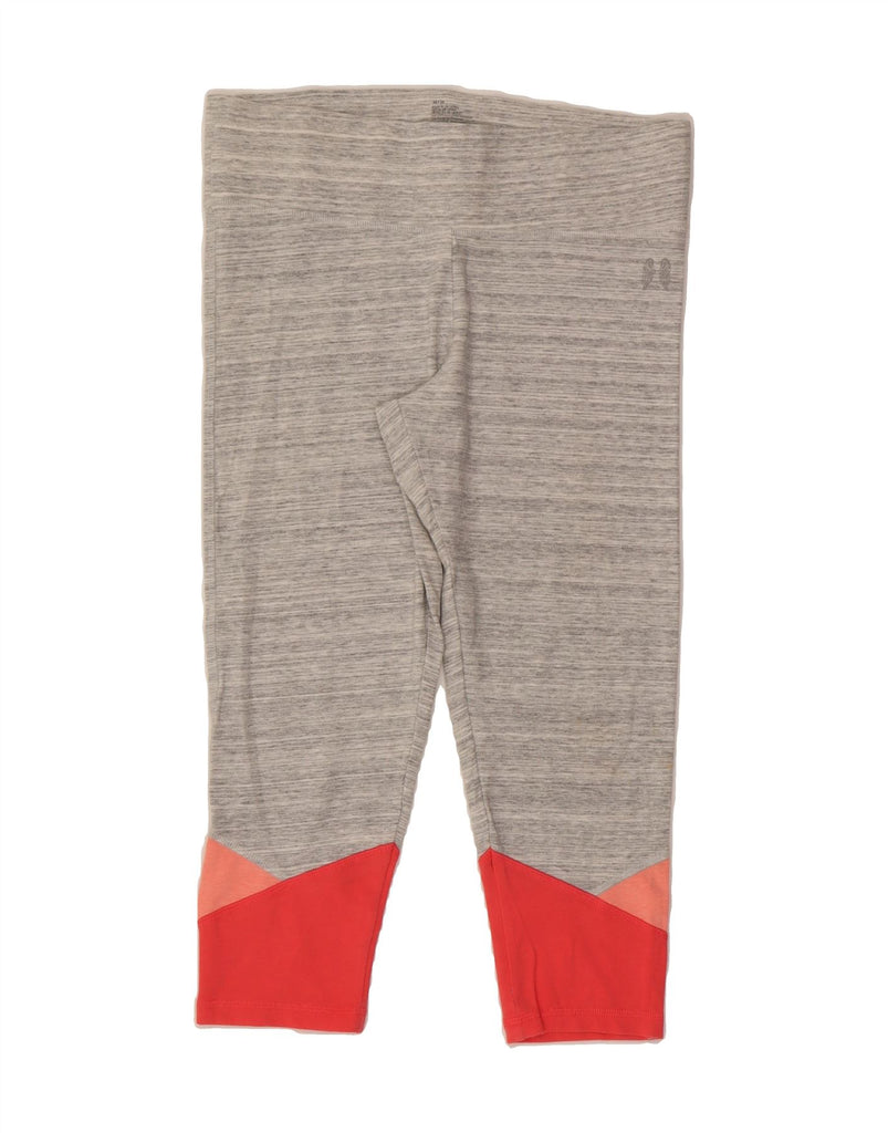 VICTORIAS SECRET Womens Capri Leggings UK 14 Medium  Grey Colourblock Vintage Victorias Secret and Second-Hand Victorias Secret from Messina Hembry 