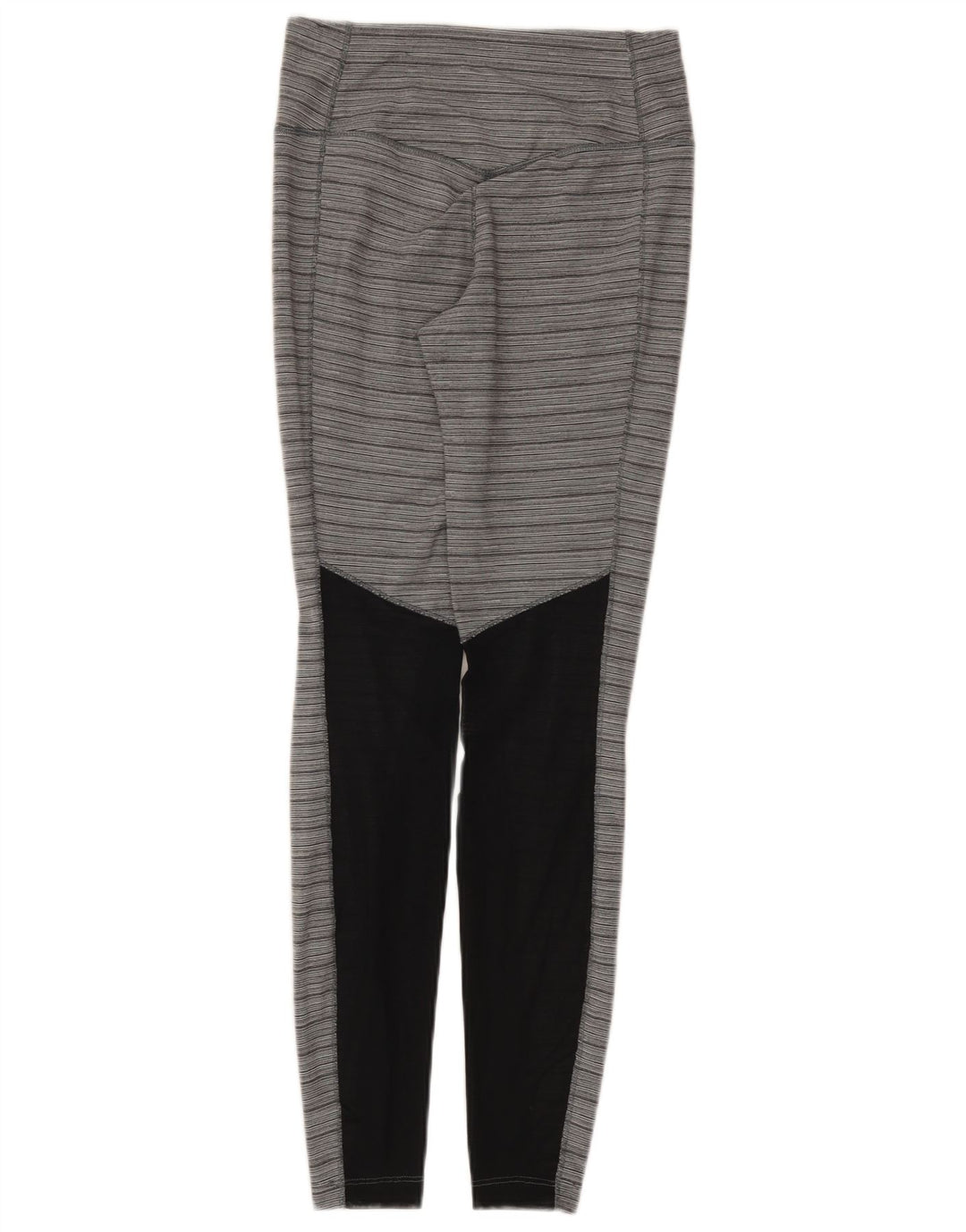 Leggings Nike Dri Fit da donna UK 8 Small Grigio Colourblock Nylon