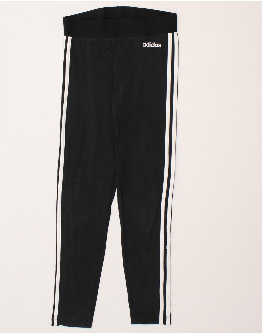 ADIDAS Womens Leggings UK 8/10 Small  Black Cotton Vintage Adidas and Second-Hand Adidas from Messina Hembry 