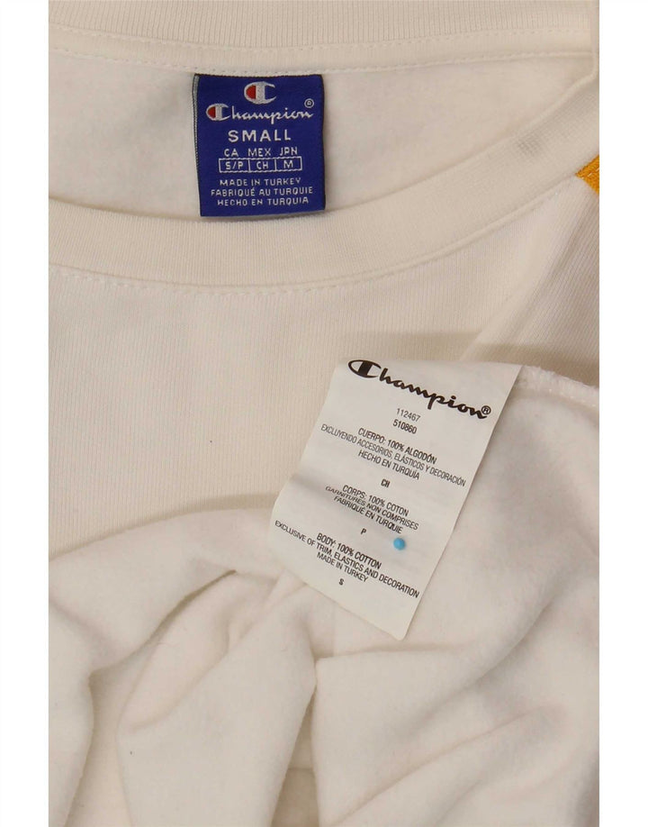 Felpa con grafica oversize da donna Champion UK 10 Small White
